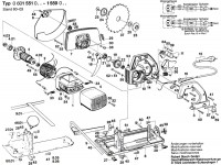 Bosch 0 601 553 041 Circular hand saw 110 V / GB Spare Parts